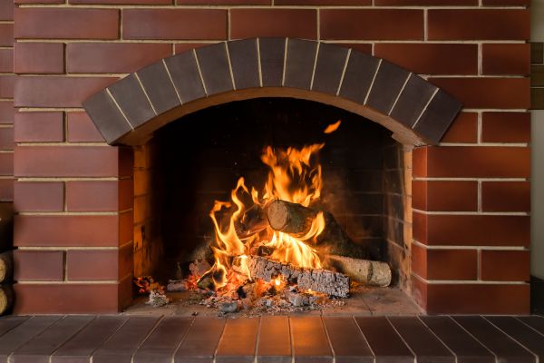 Brick Fireplace Installation in Mankato