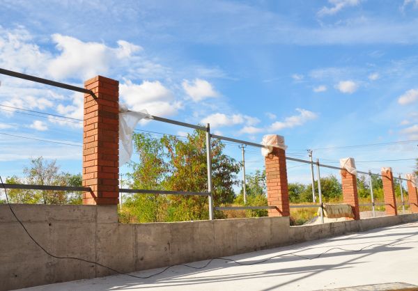 Brick Pillar Installation in Mankato
